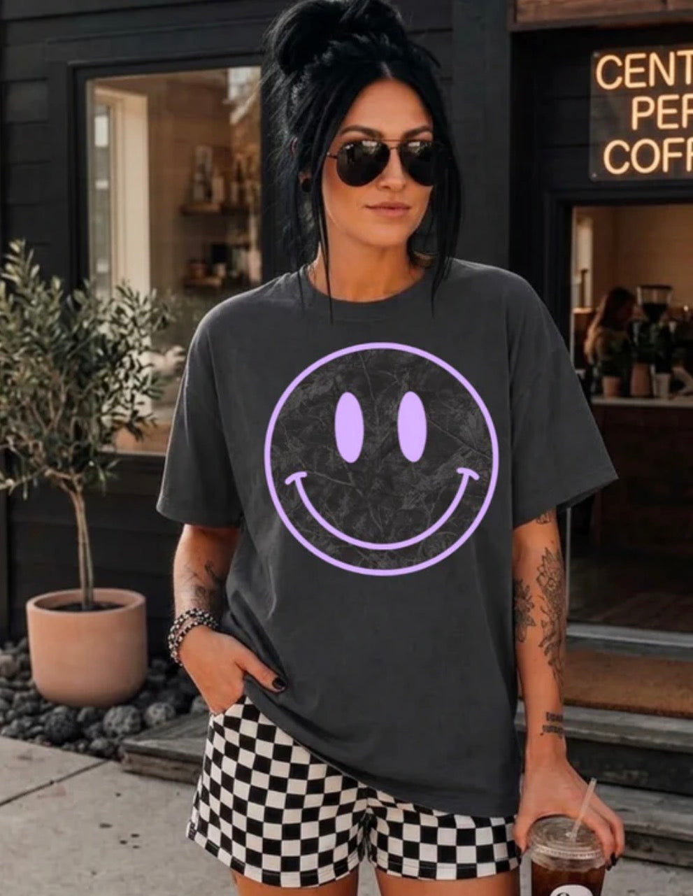 Black Camo Smiley