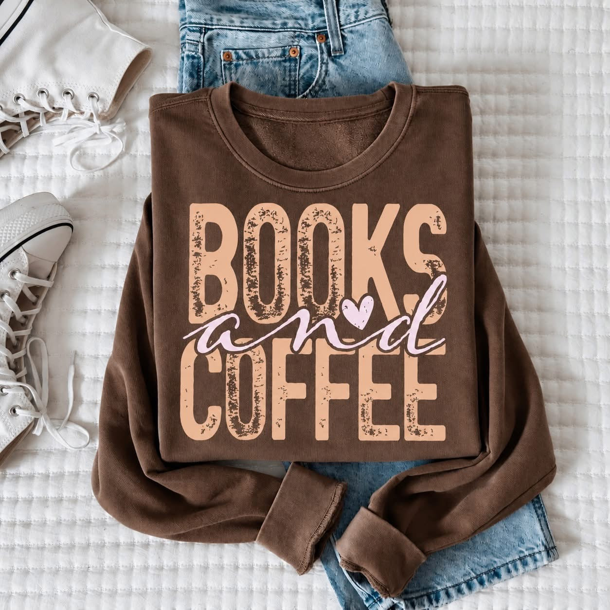 Books & Coffee Heart