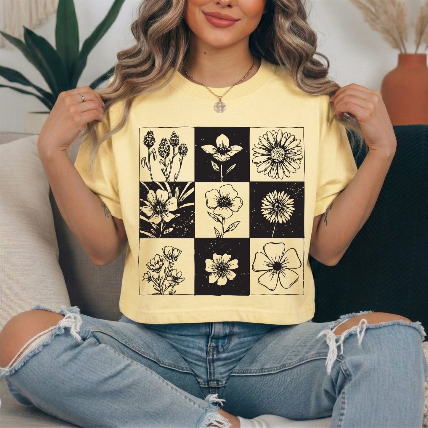 Checkered Floral