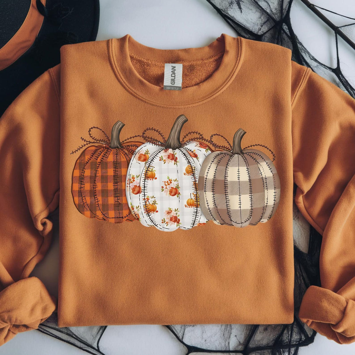 Checkered Gingham Pumpkins