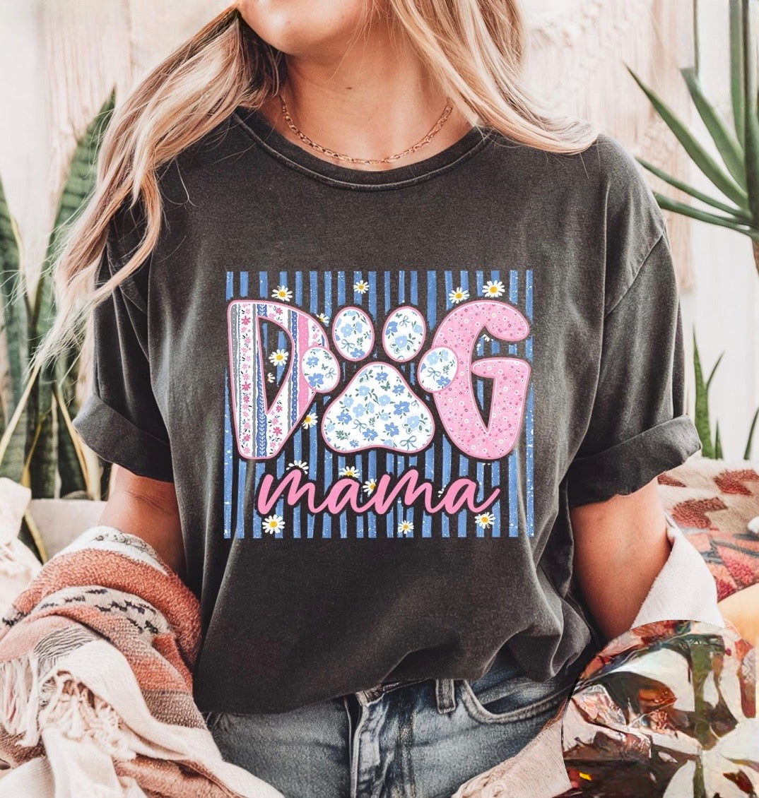 Dog Mama Pinstripe