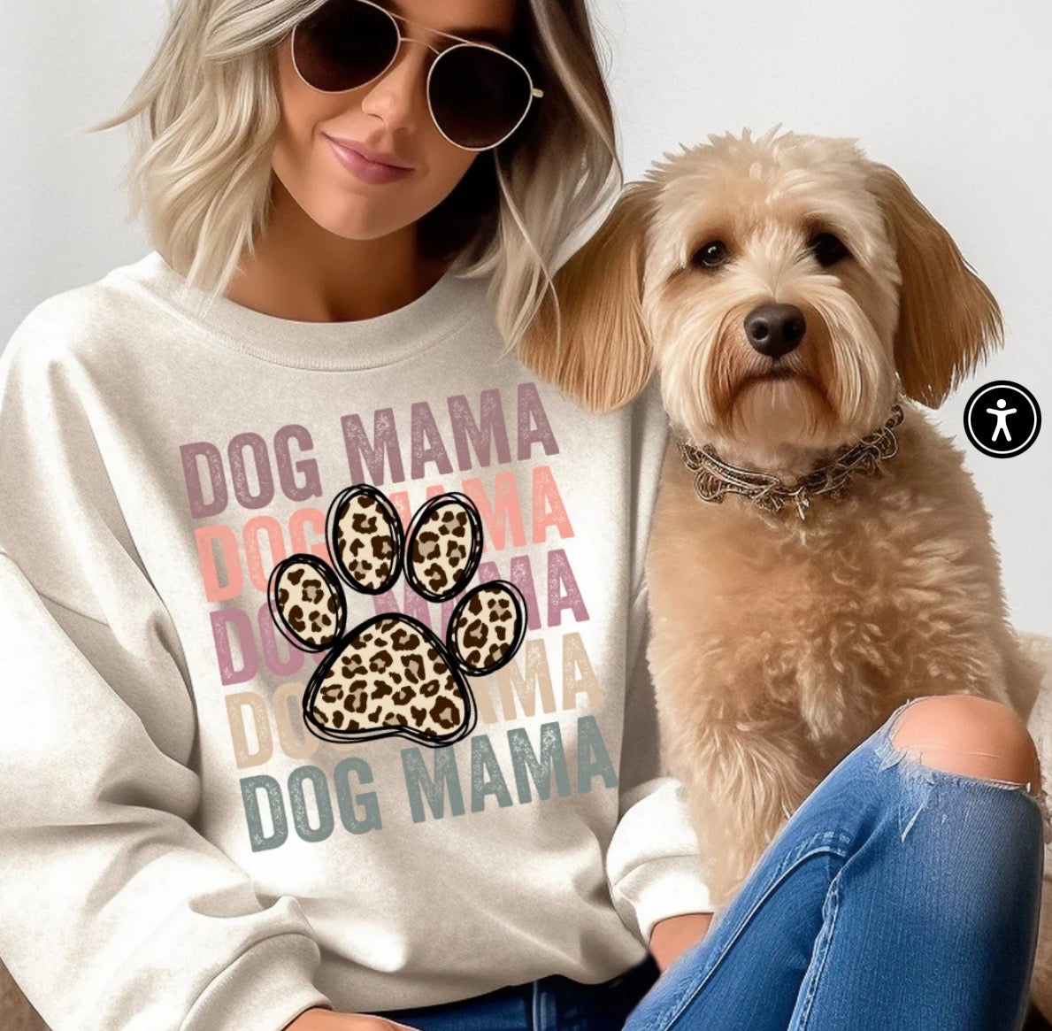 Dog Mom Stacked