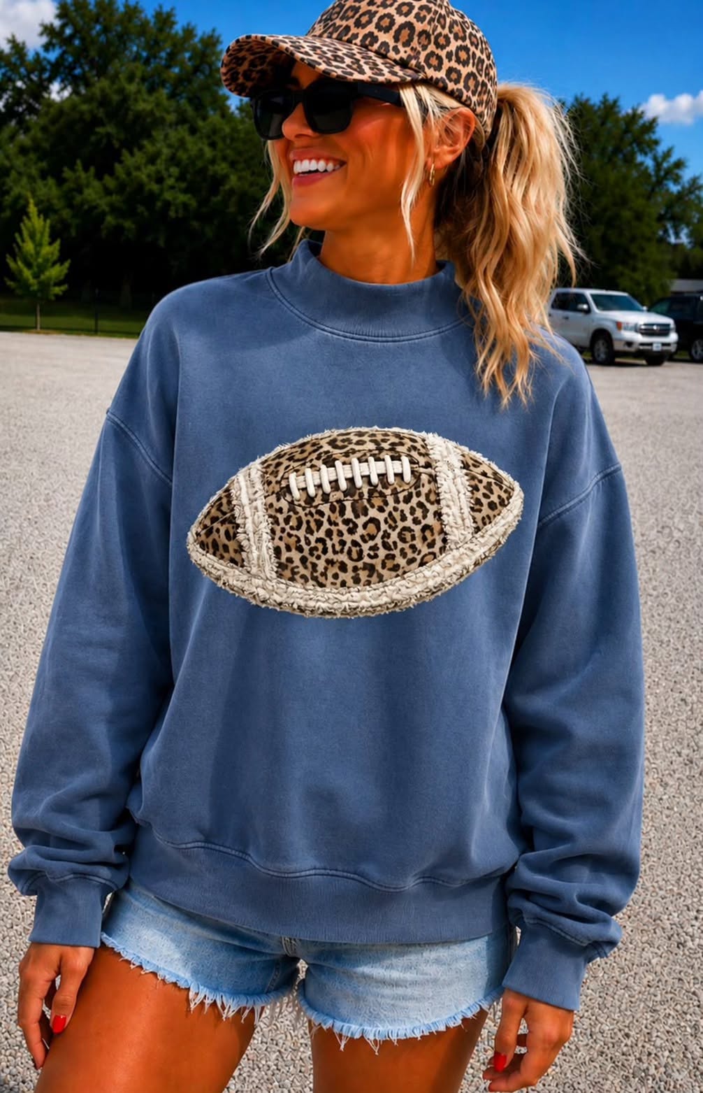 Frayed Leopard Football
