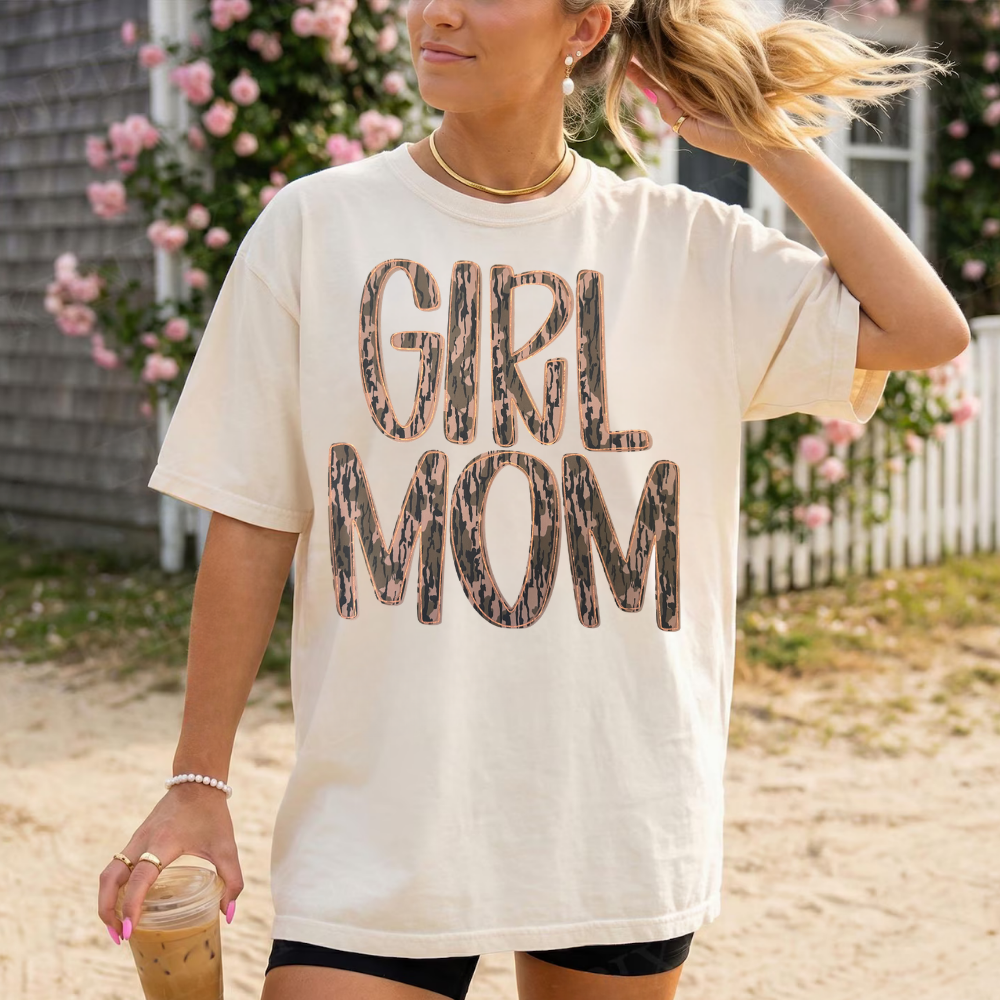 Girl Mom Old Camo