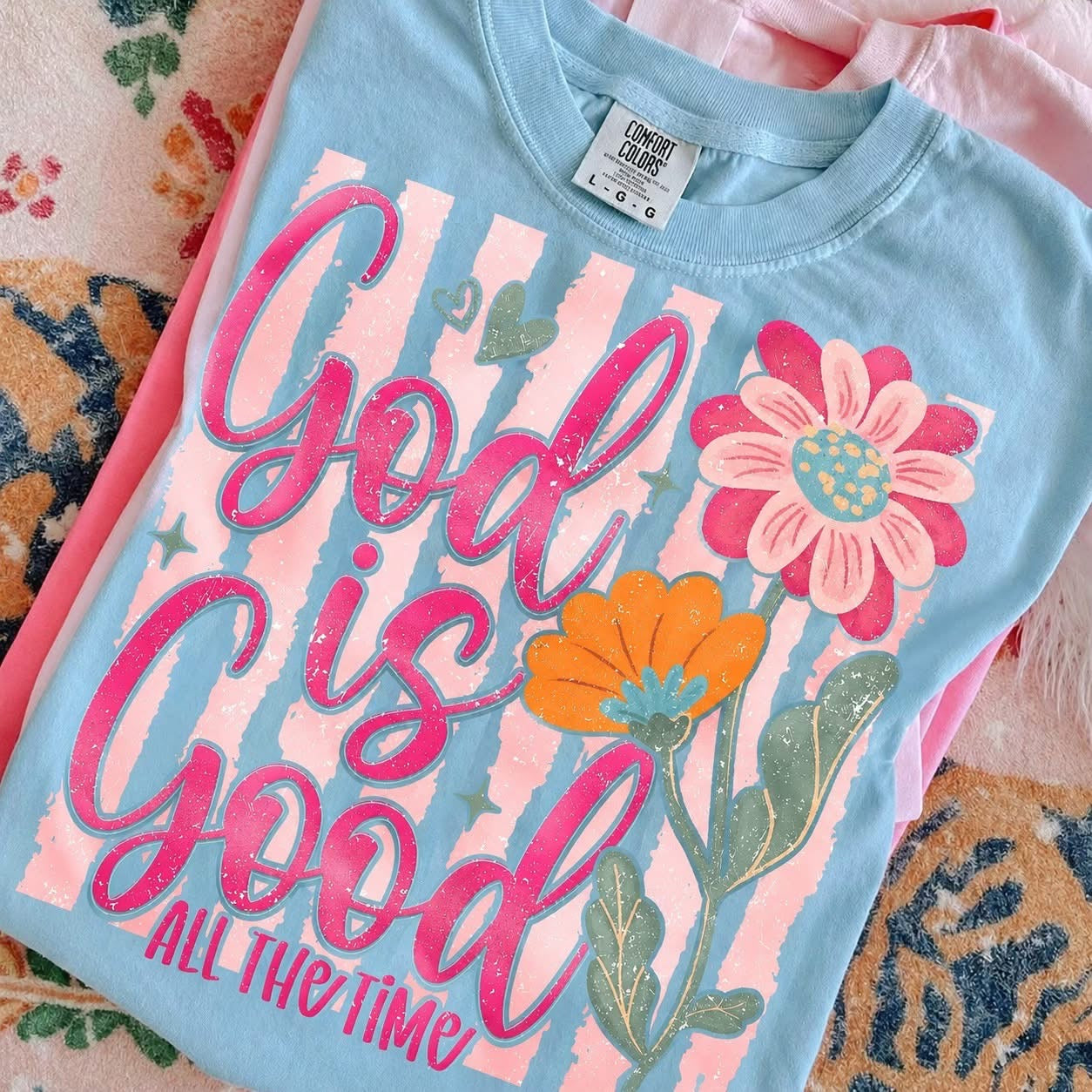 God Is Good Pink Flower