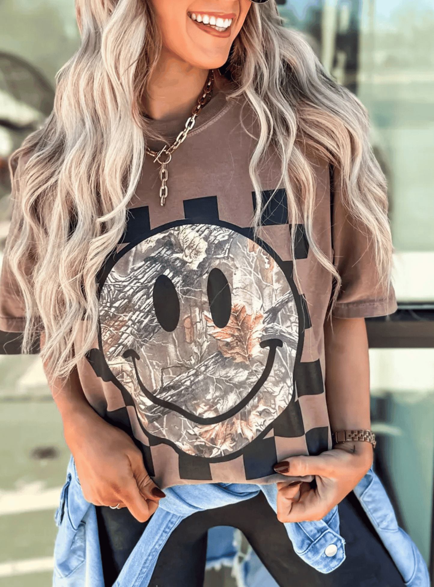 Checkered Camo Smiley