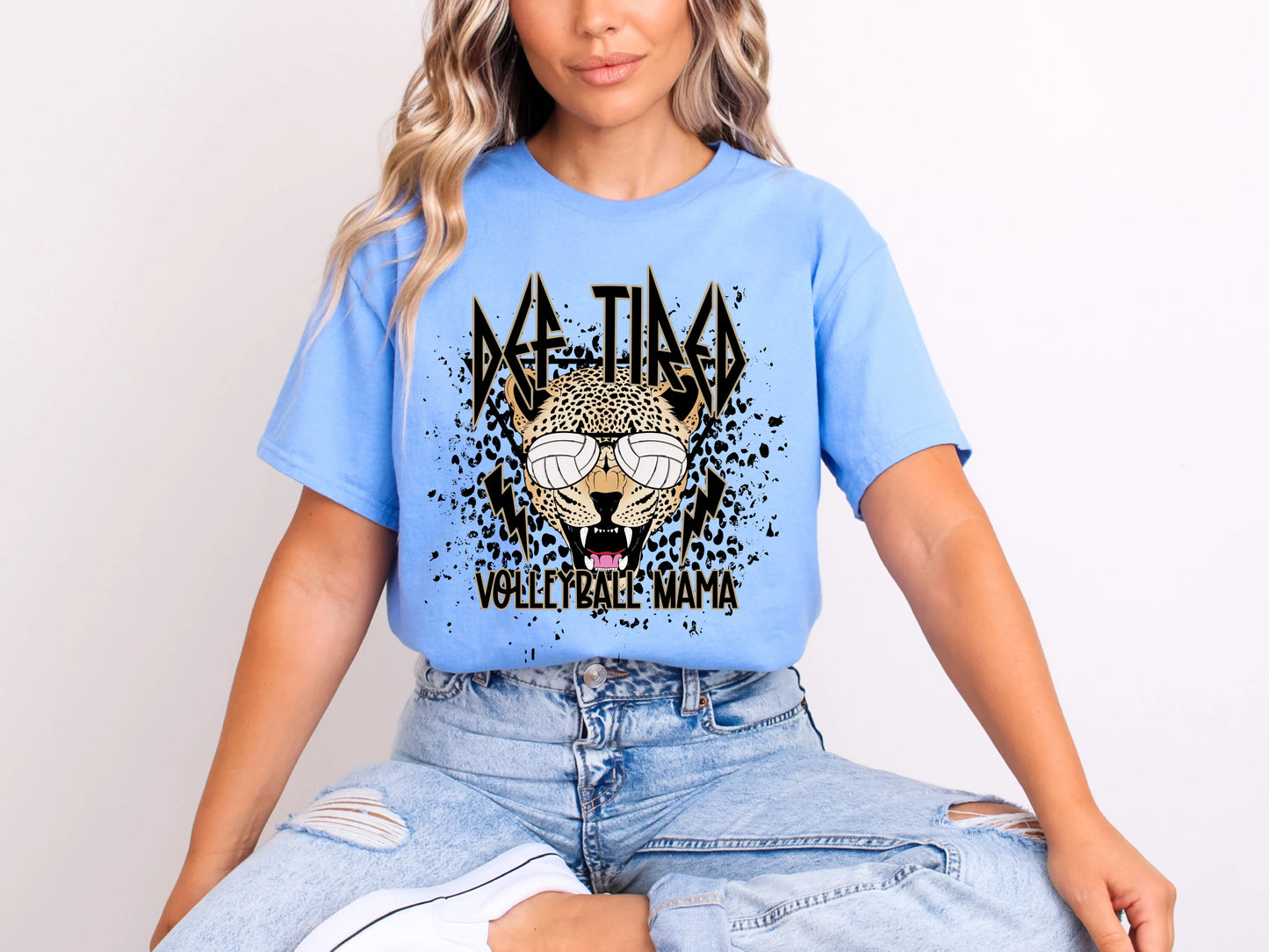 Def Tired Volleyball Mama