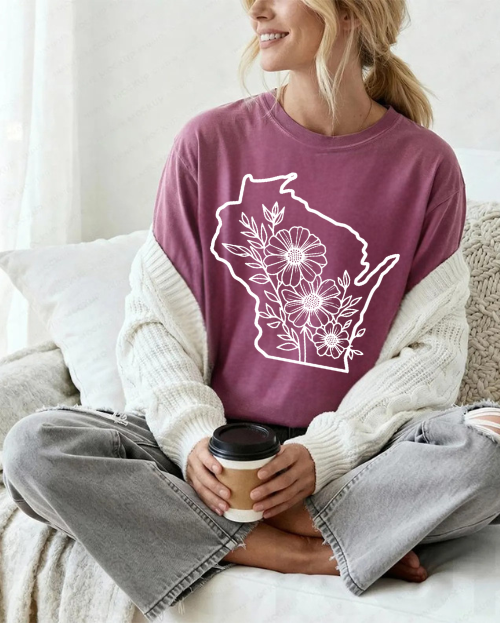 Wisconsin Leaves Floral