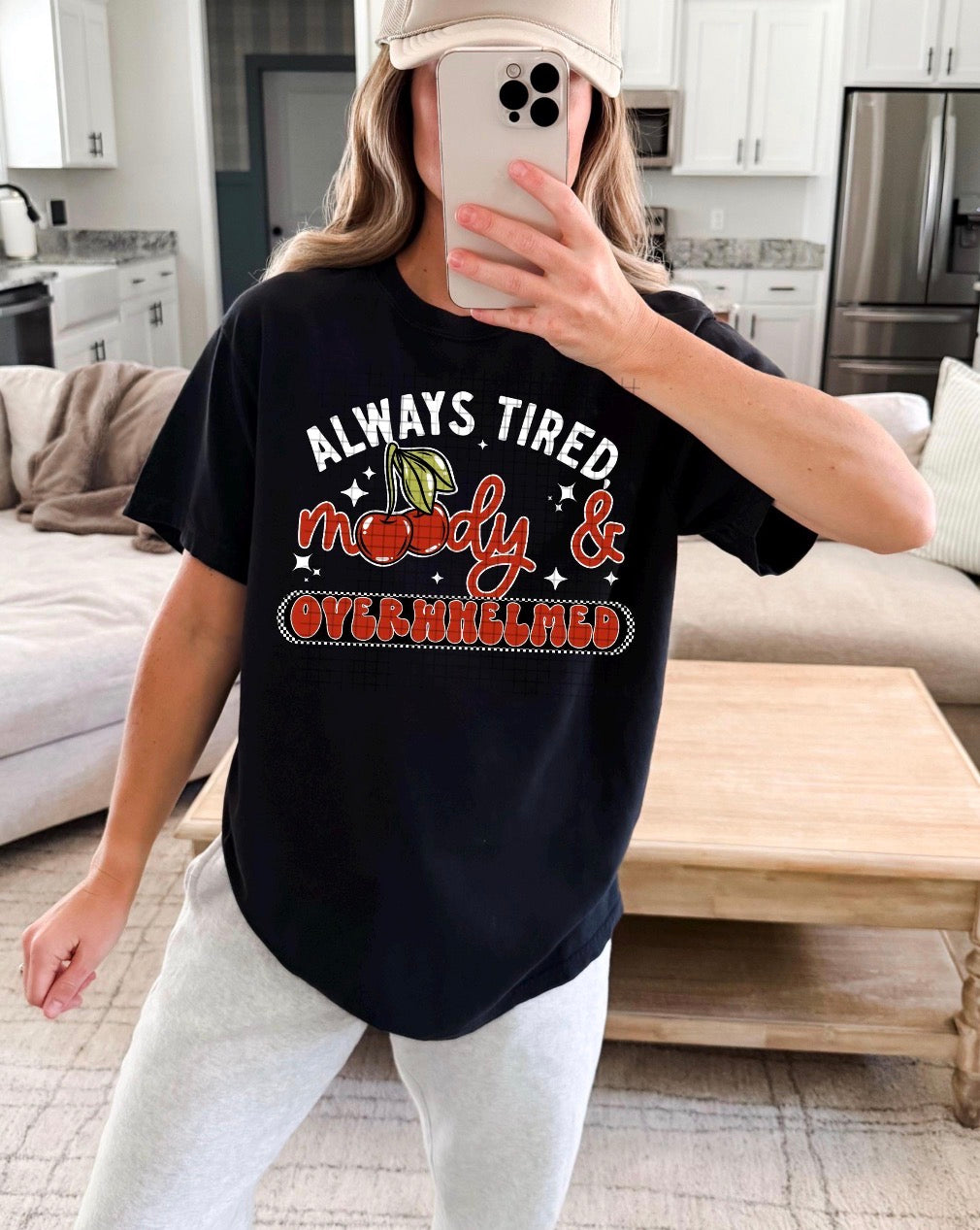 Always Tired Cherries - Glitter Print
