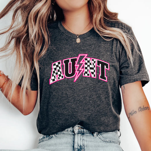 Aunt Lightening Bolt Pink