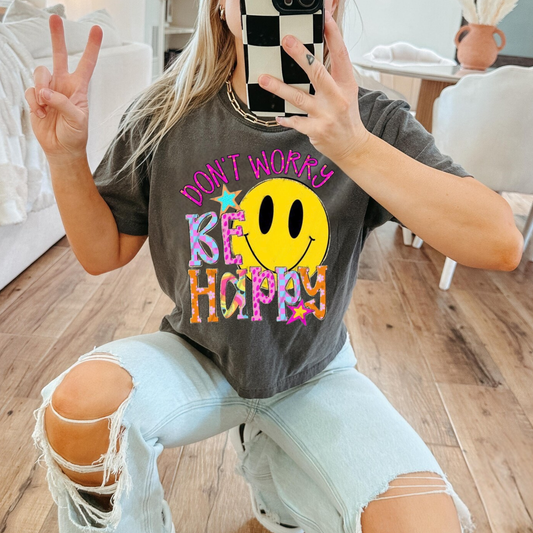 Be Happy - Glitter Print
