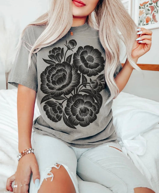 Black Peonies