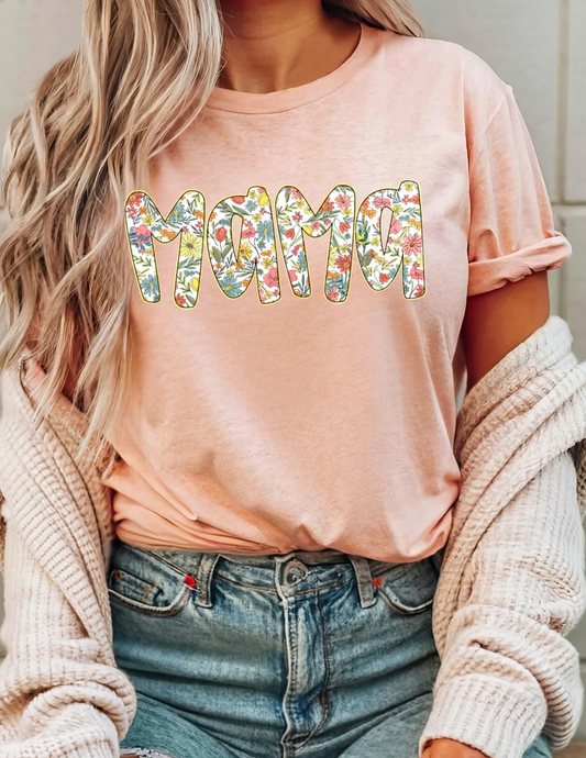 Boho Floral Mama - Glitter Print