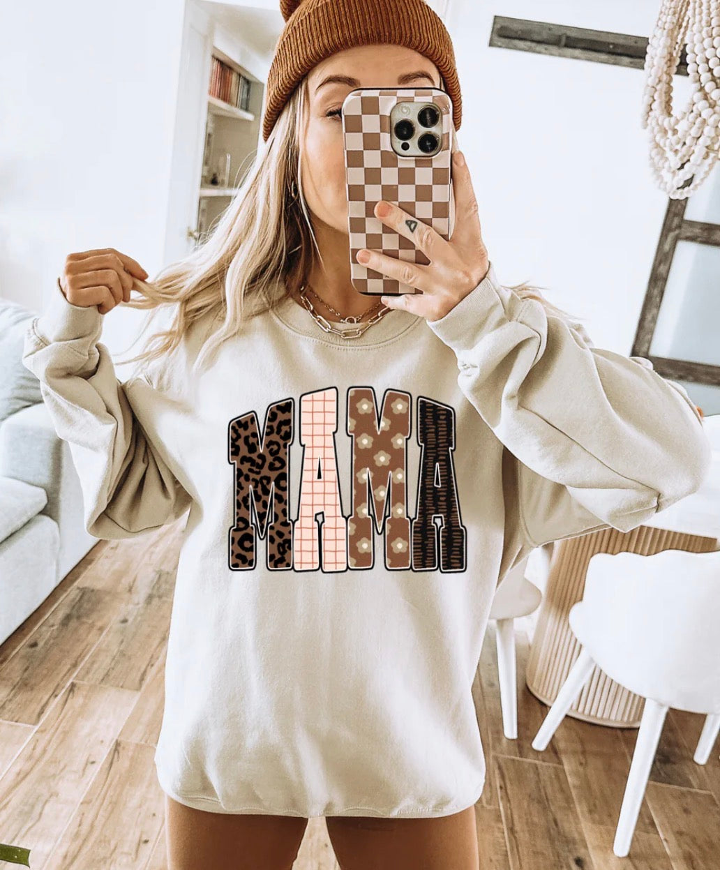 Brown Pattern Mama
