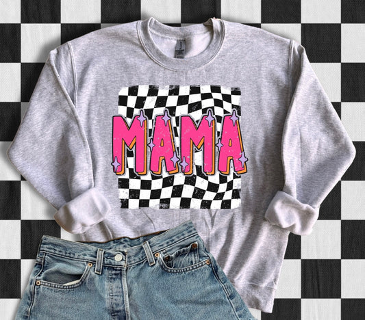 Checkered Hot Pink Mama