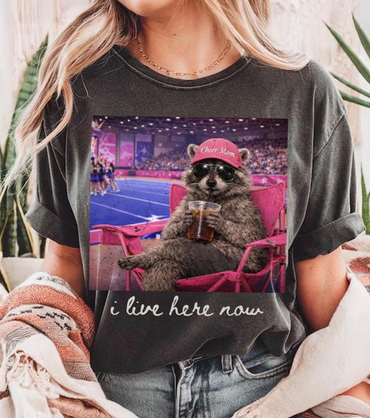 Cheer Mom Raccoon