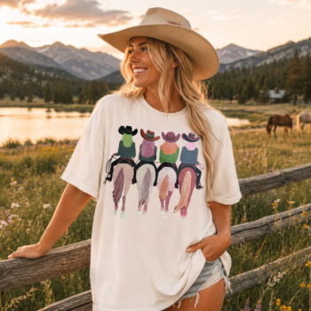 Cowgirls & Horses - Glitter Print