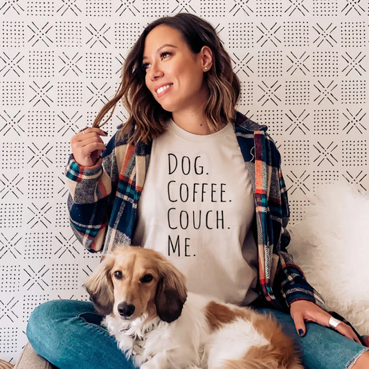 Dog Coffee Couch Me