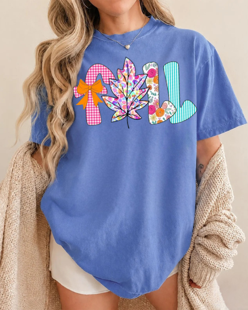 Fall Leaf - Glitter Print