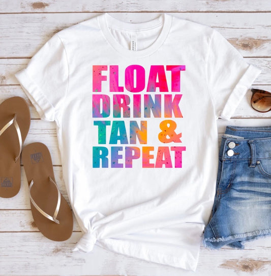 Float - Drink - Tan - Repeat