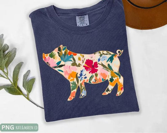 Floral Pig