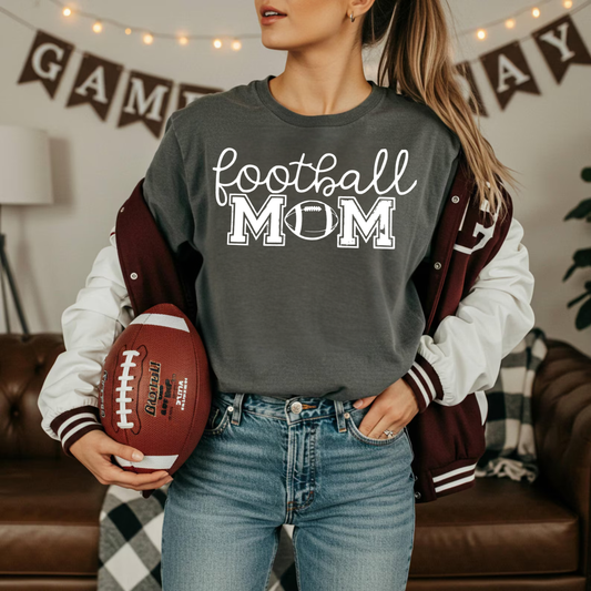 Football Mom - White