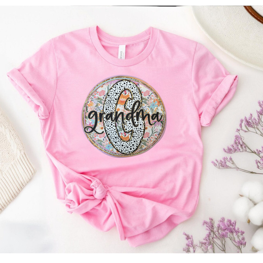 Grandma Floral Circle