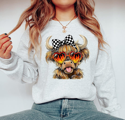 Highland Cow Flames