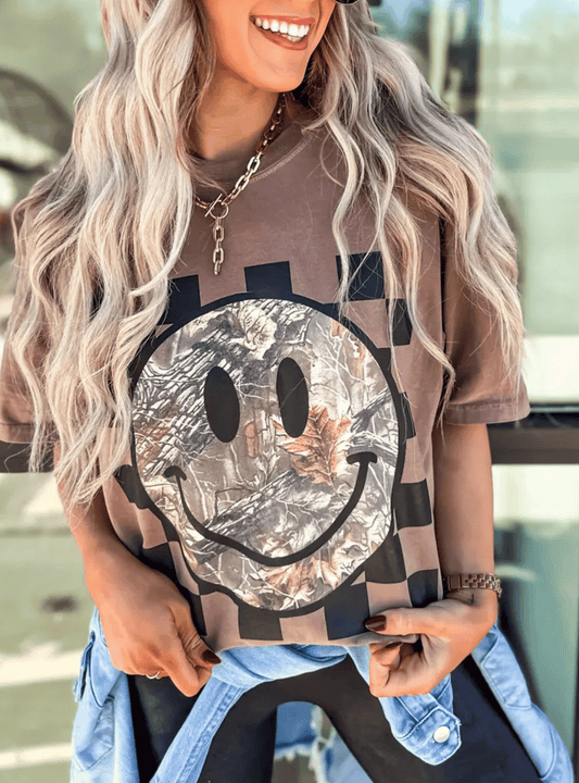Checkered Camo Smiley