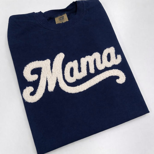 Mama Fuzzy Patch - White