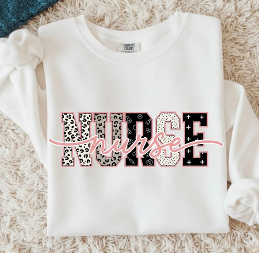Nurse Leopard - Glitter Print