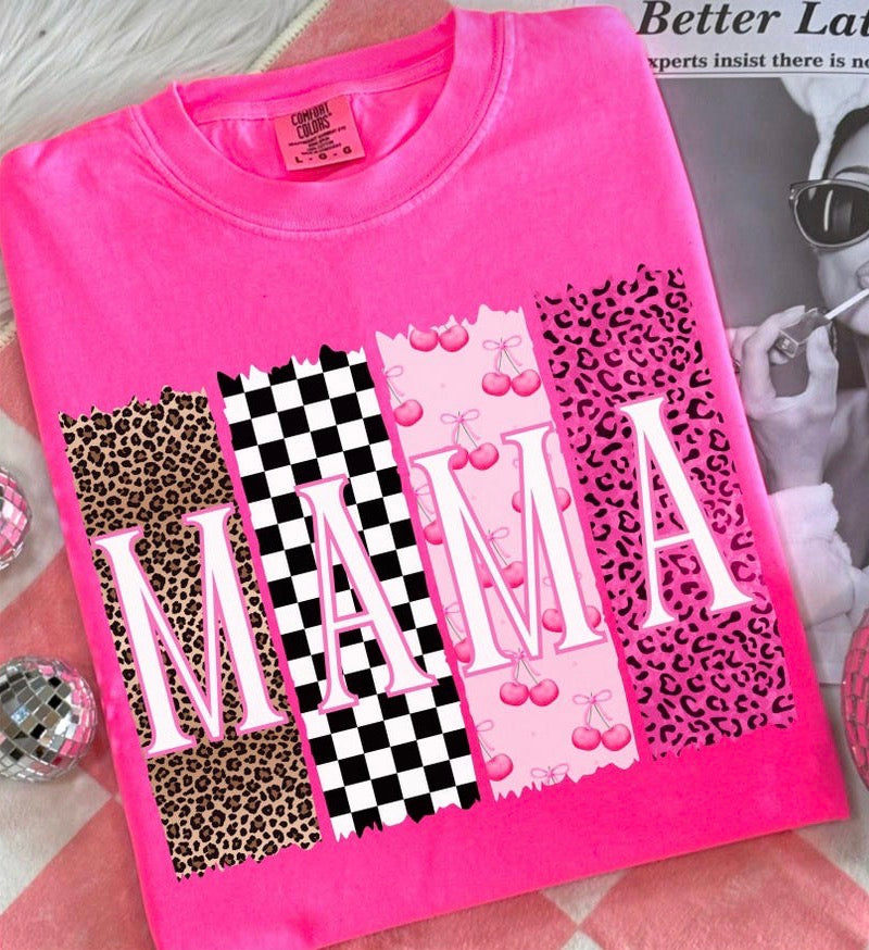 Leopard Checkered Cherry Mama