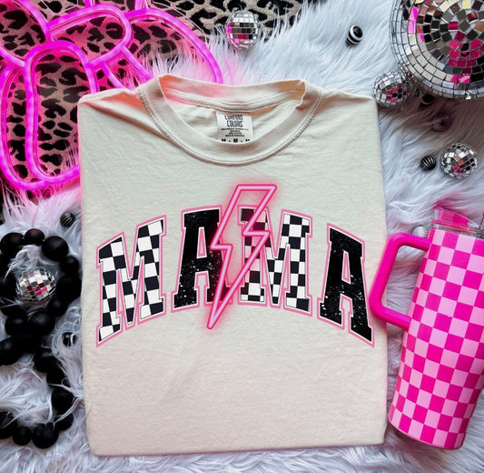Pink Mama Bolt - Real Glitter Print