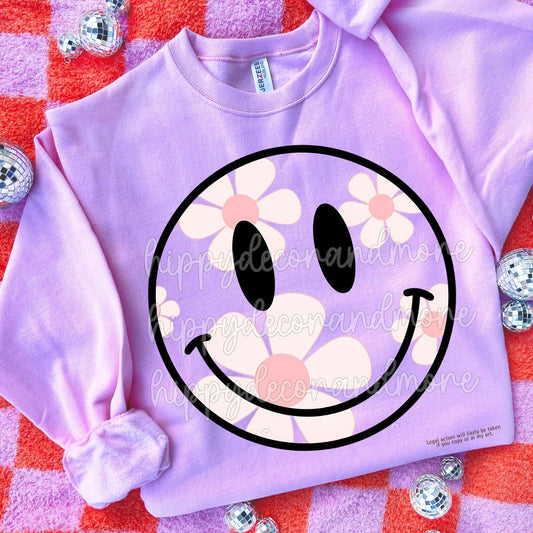 Pink Daisy Smiley