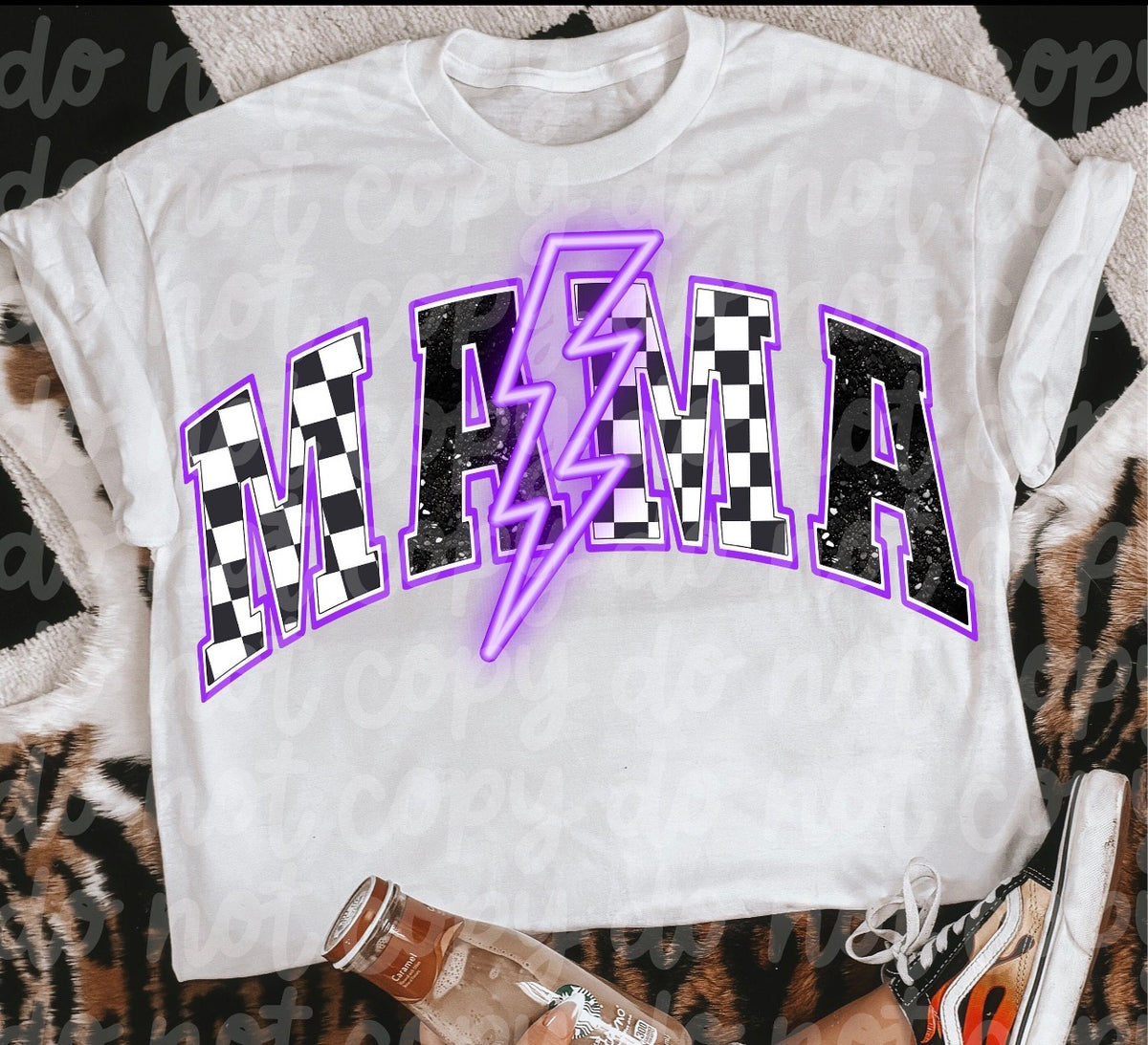 Purple Checkered Mama