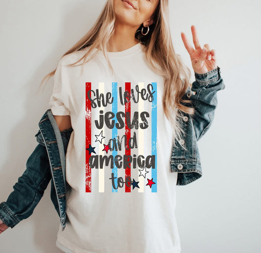 She Loves Jesus Stripe