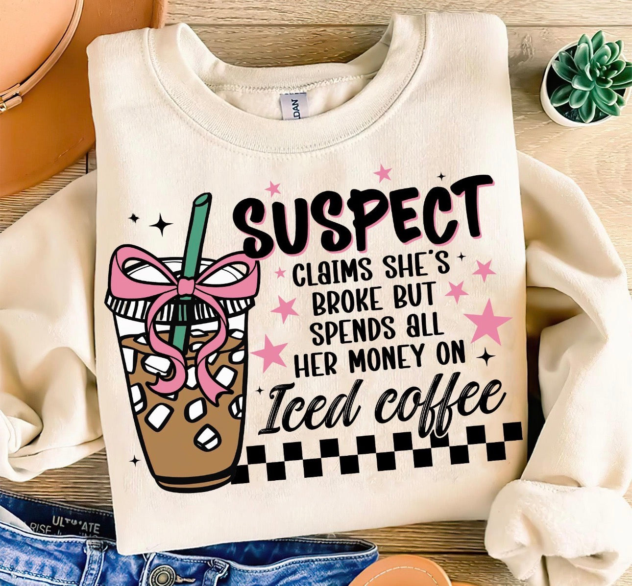 Suspect - Glitter Print