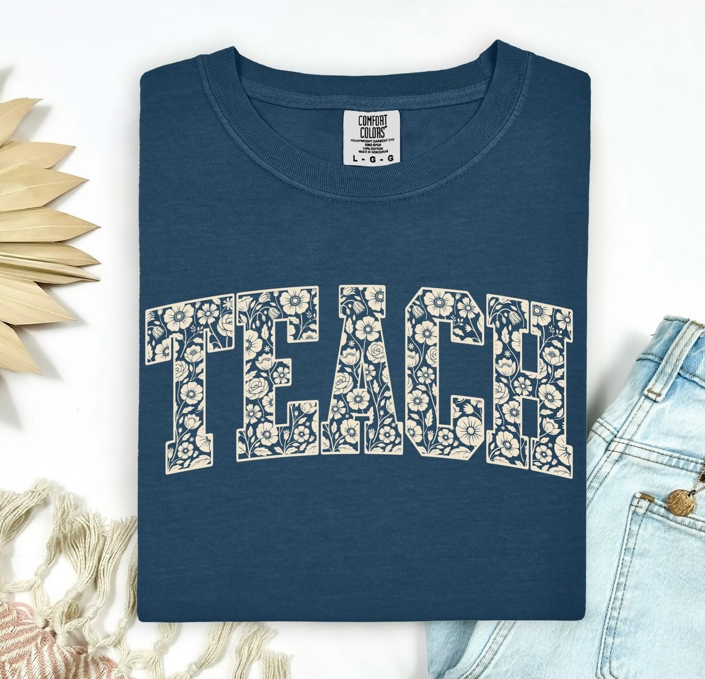 Tan Floral Teach