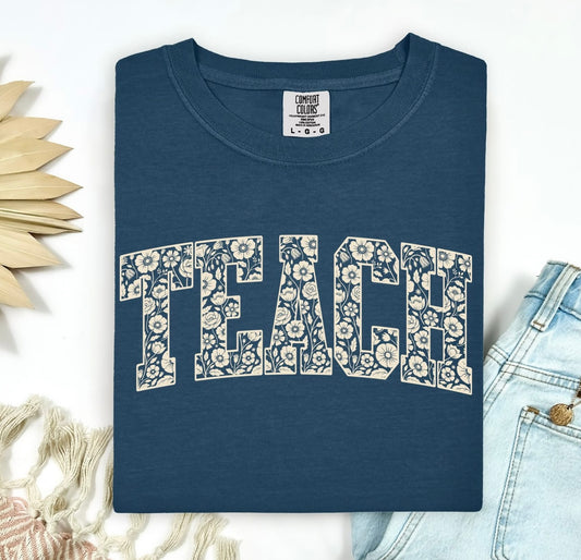 Tan Floral Teach