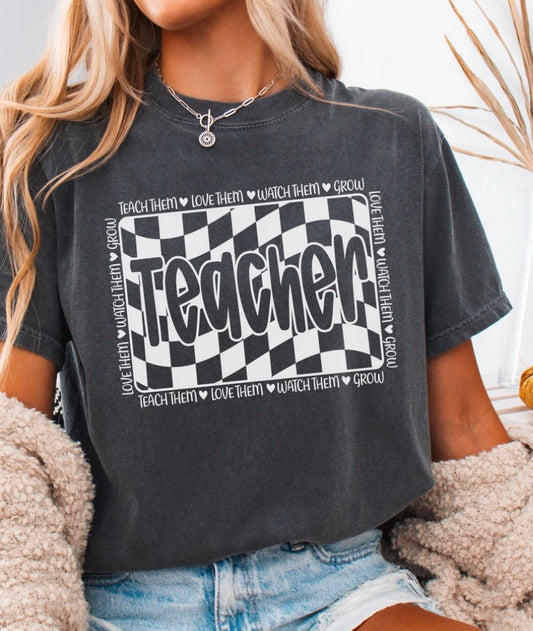 Teacher Checkered