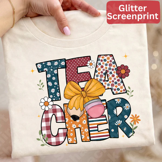Teacher Pencil - Glitter