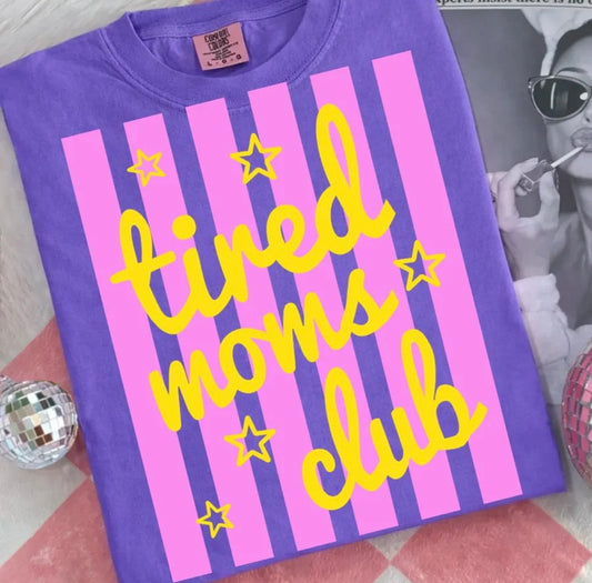 Tired Moms Club Pinstripe