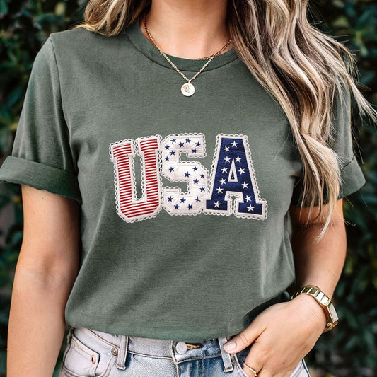 USA Lace Patchwork