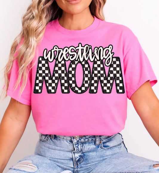 Wrestling Mom Checkered