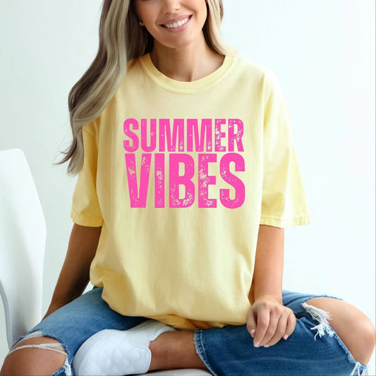 Summer Vibes Distressed